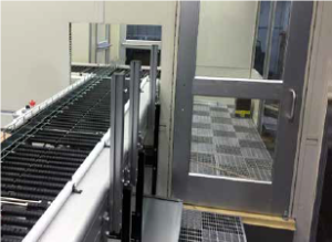 Cleanroom Conveyor System for Coating and Curing Lenses
